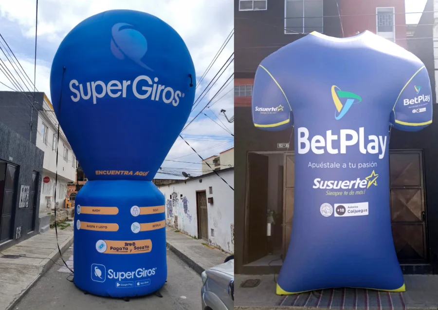 Balones inflables publicitarios