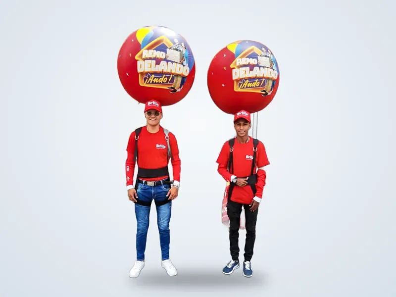Globo móvil publicitario