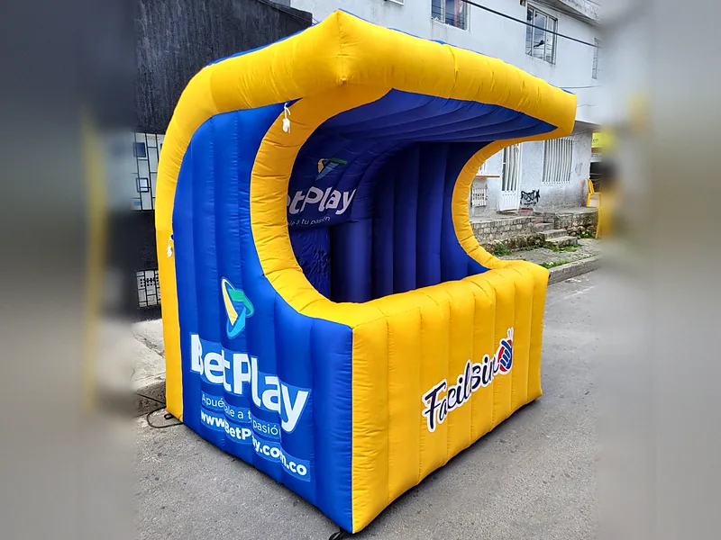 Stand inflable publicitario a motor